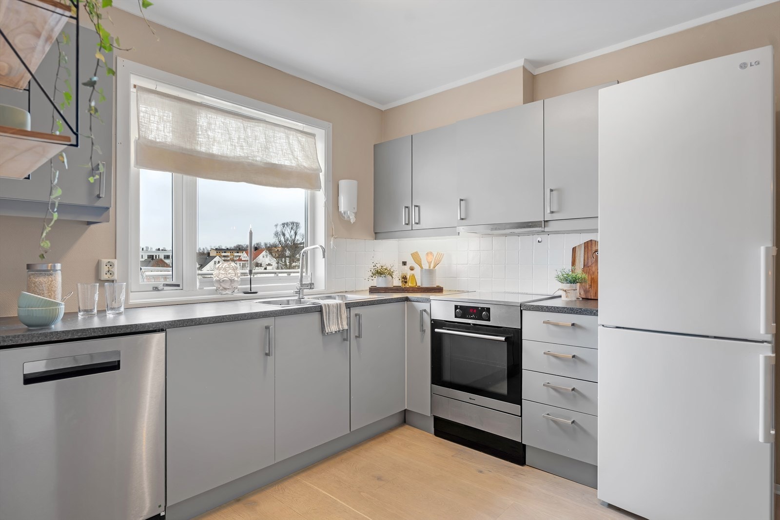 Kjøkken-frontene ble skiftet ut i 2017. Galleribilde