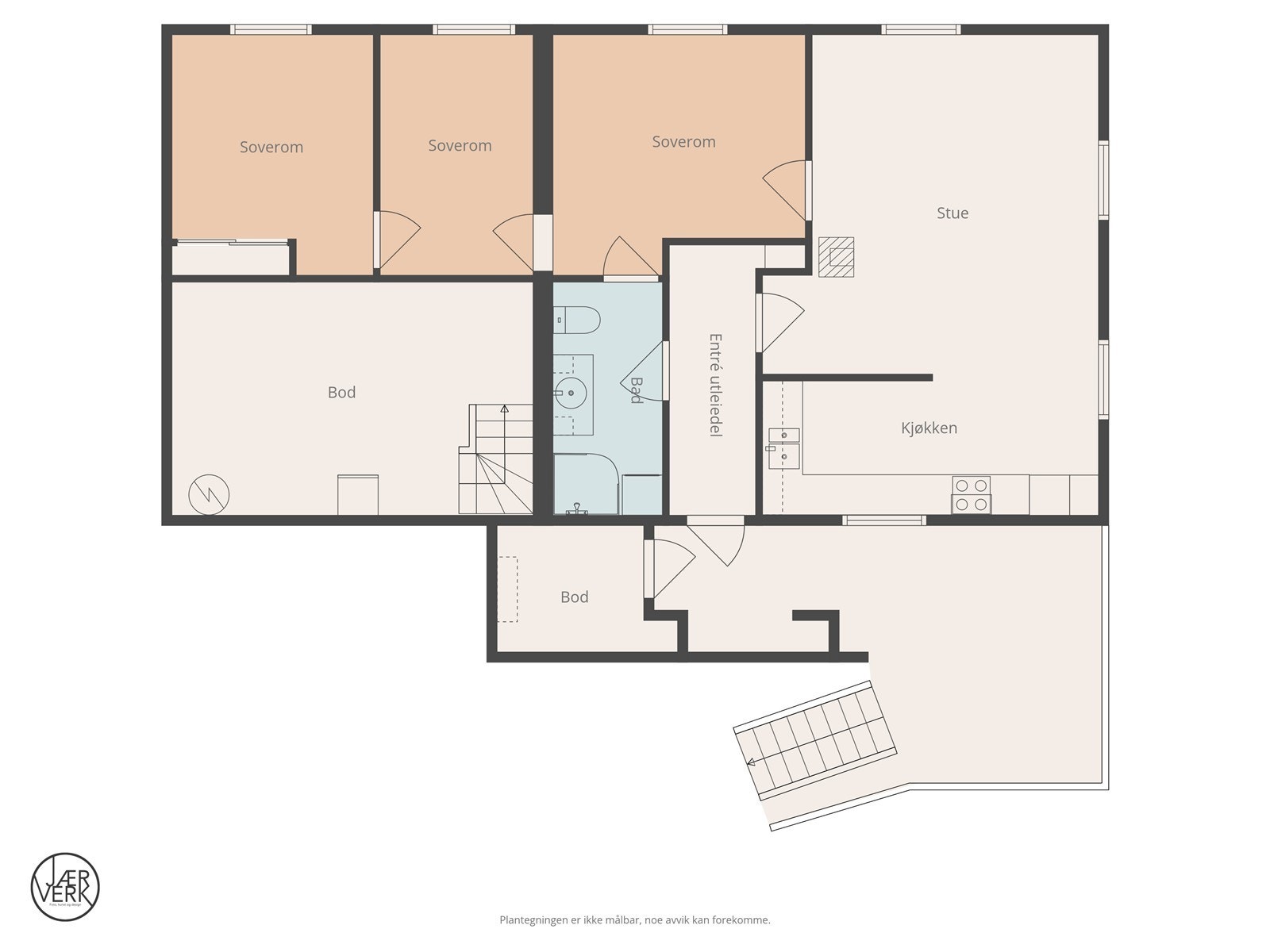 Plan Underetasje med utleiedel Galleribilde