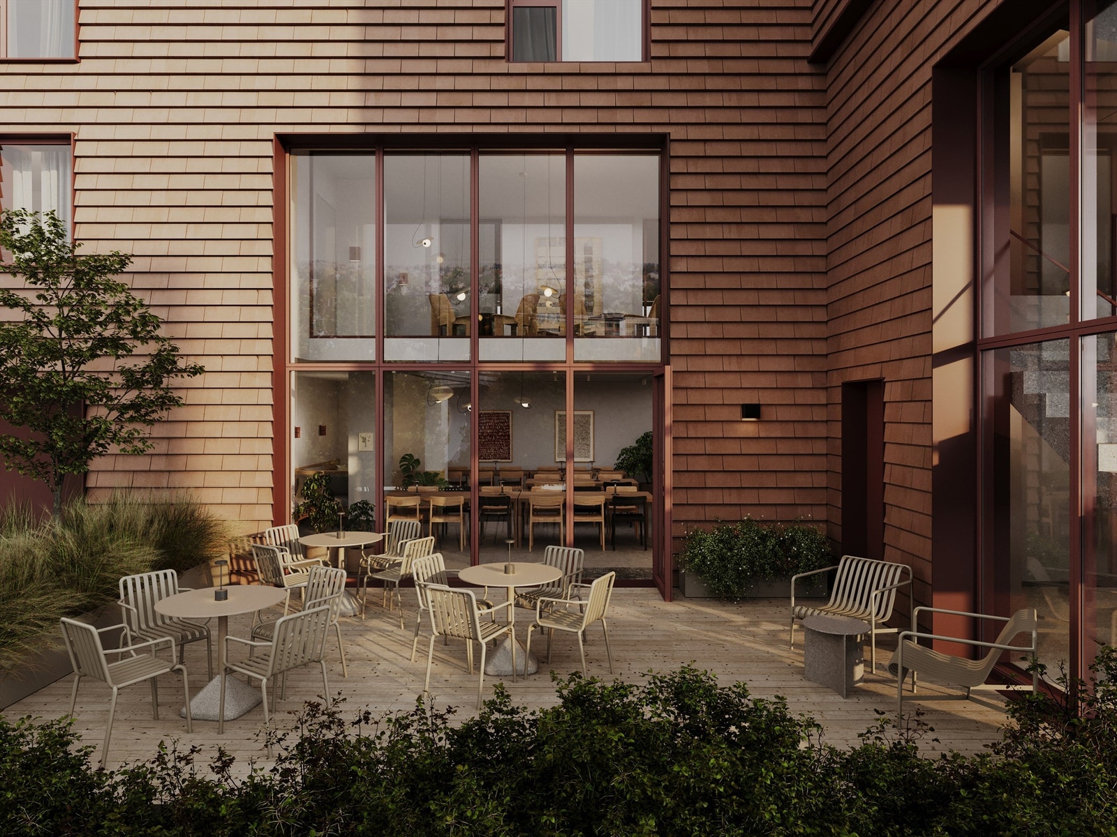 Illustrasjon fellesfasiliteter | Poulssons Kvarter tilbyr beboerne flere fellesarealer og fasiliteter som skaper gode rammer for både bokvalitet og et trivelig naboskap. Avvik kan forekomme. Galleribilde