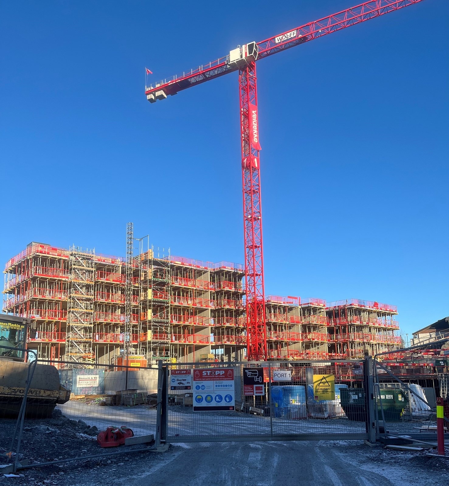 Bilde fra byggeplass (Nov 2025). Galleribilde