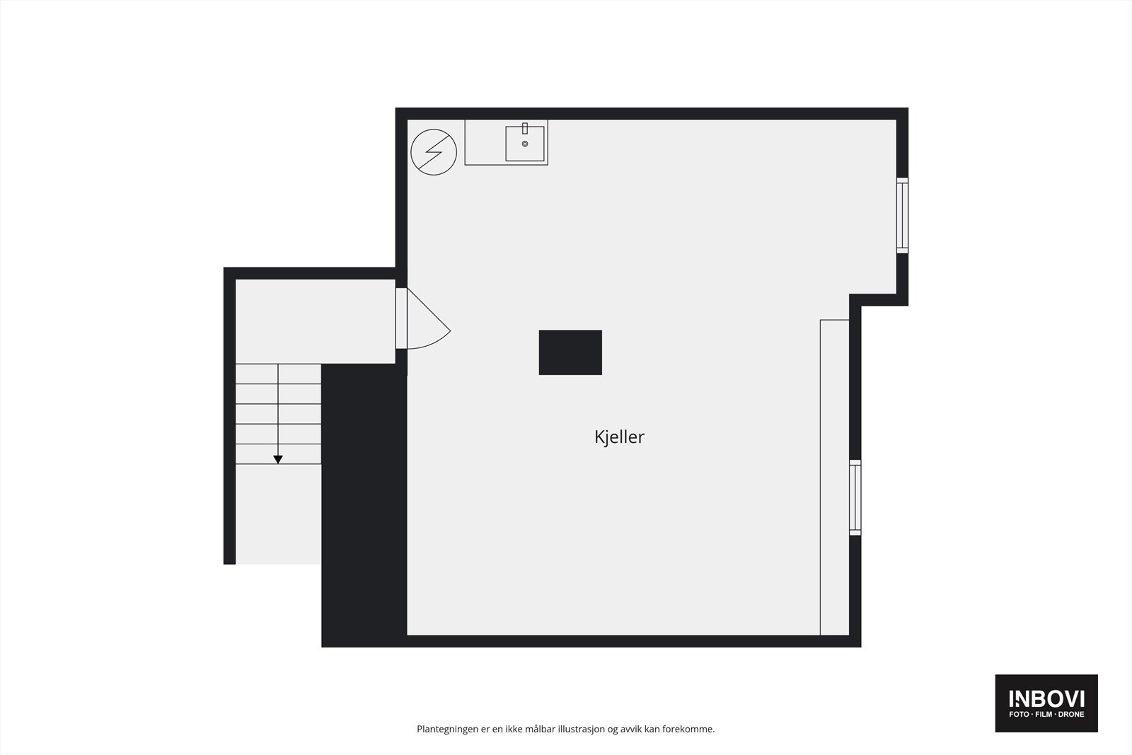 Plantegning kjeller Galleribilde