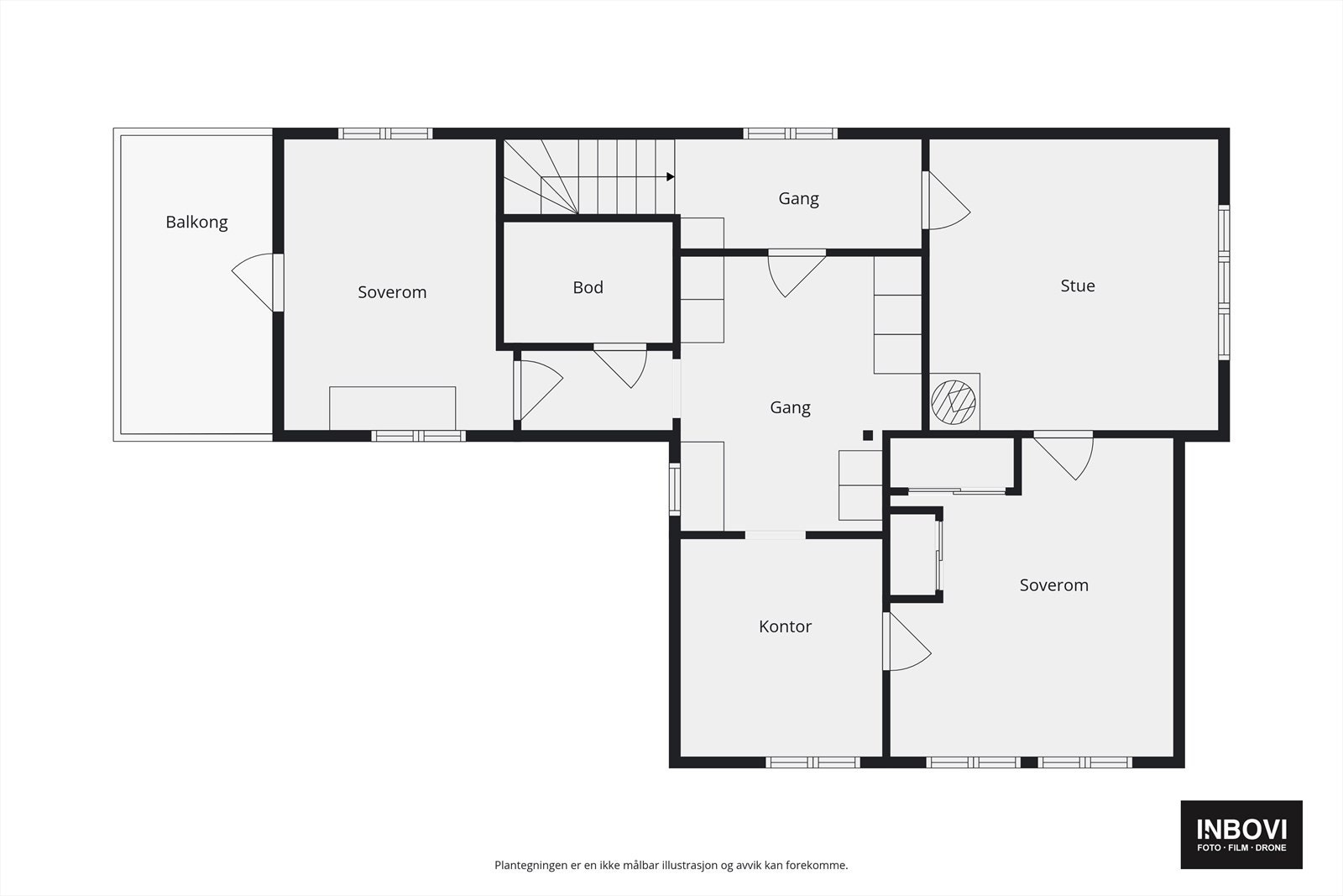 Plantegning 2. etasje Galleribilde