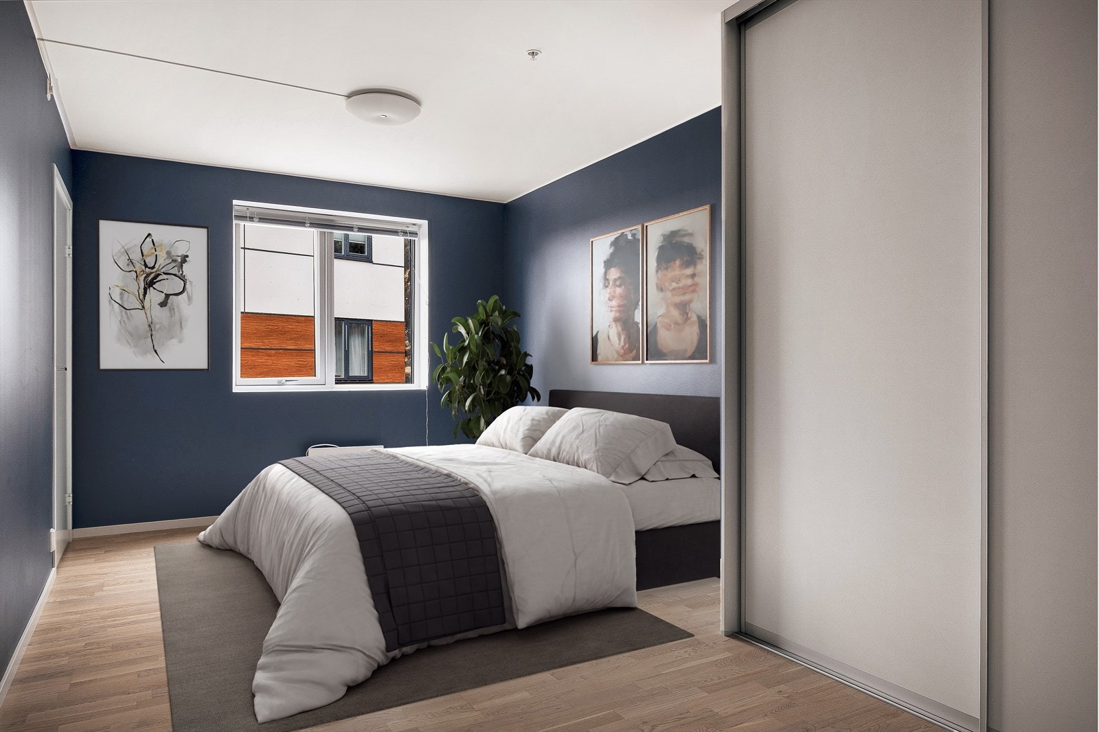Digital styling illustrerer mulig løsning for innredning. Galleribilde