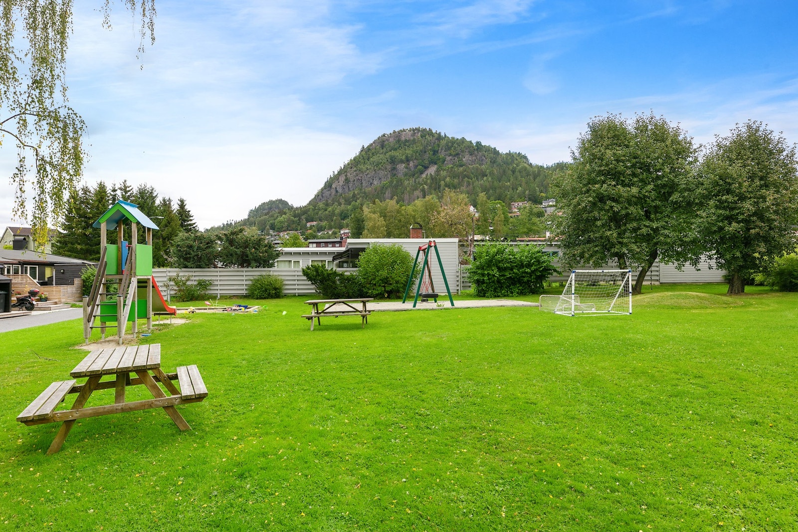 Hyggelig nabolag med alle generasjoner og årlig sommerfest. Galleribilde