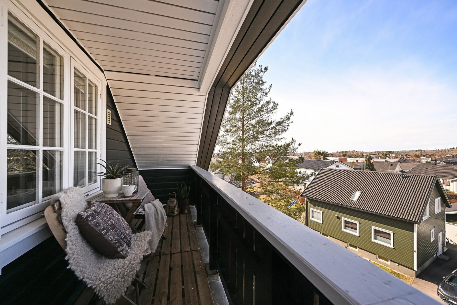 En lun overbygget veranda Galleribilde