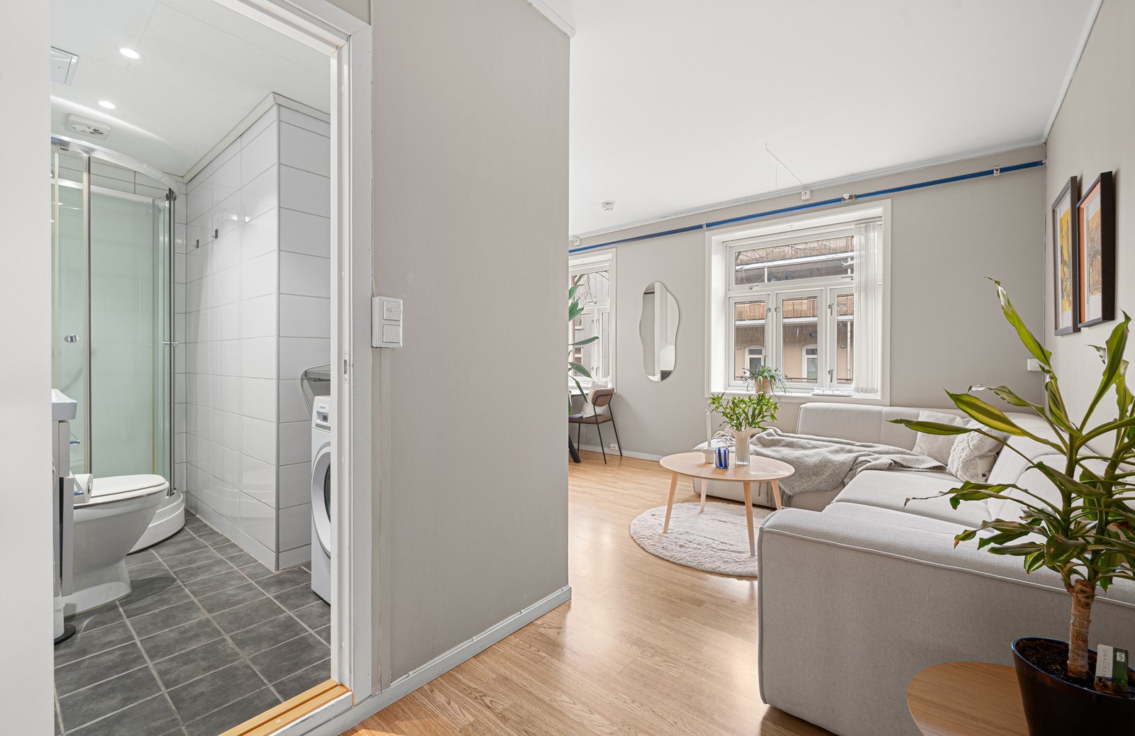 Leiligheten består av tidsriktige og flotte materialvalg. Galleribilde