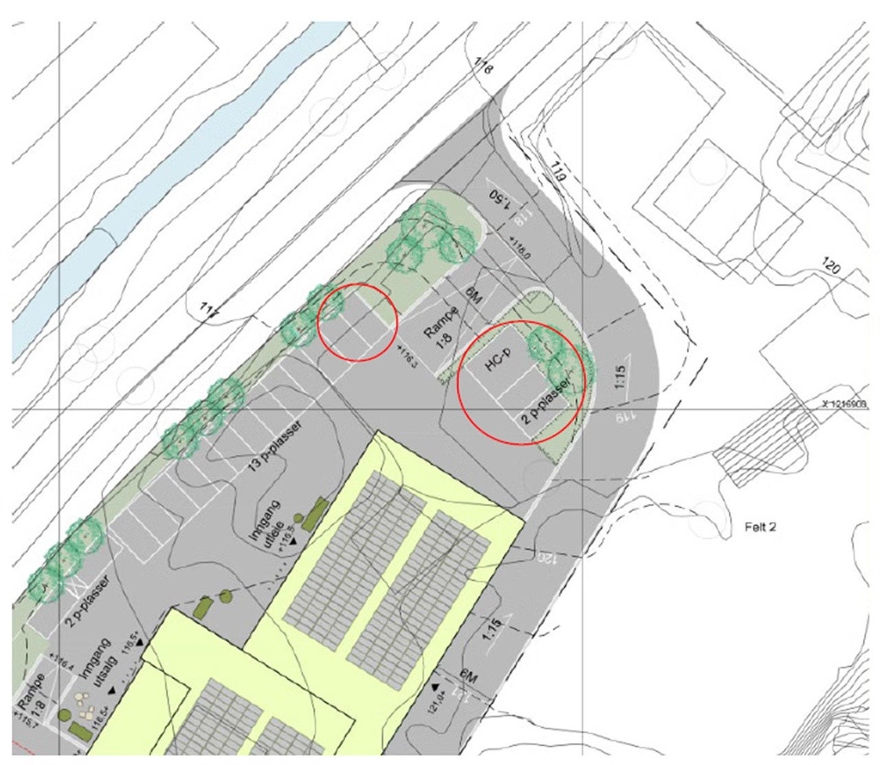 Grini Næringspark 7 - Parkeringsplasser Galleribilde