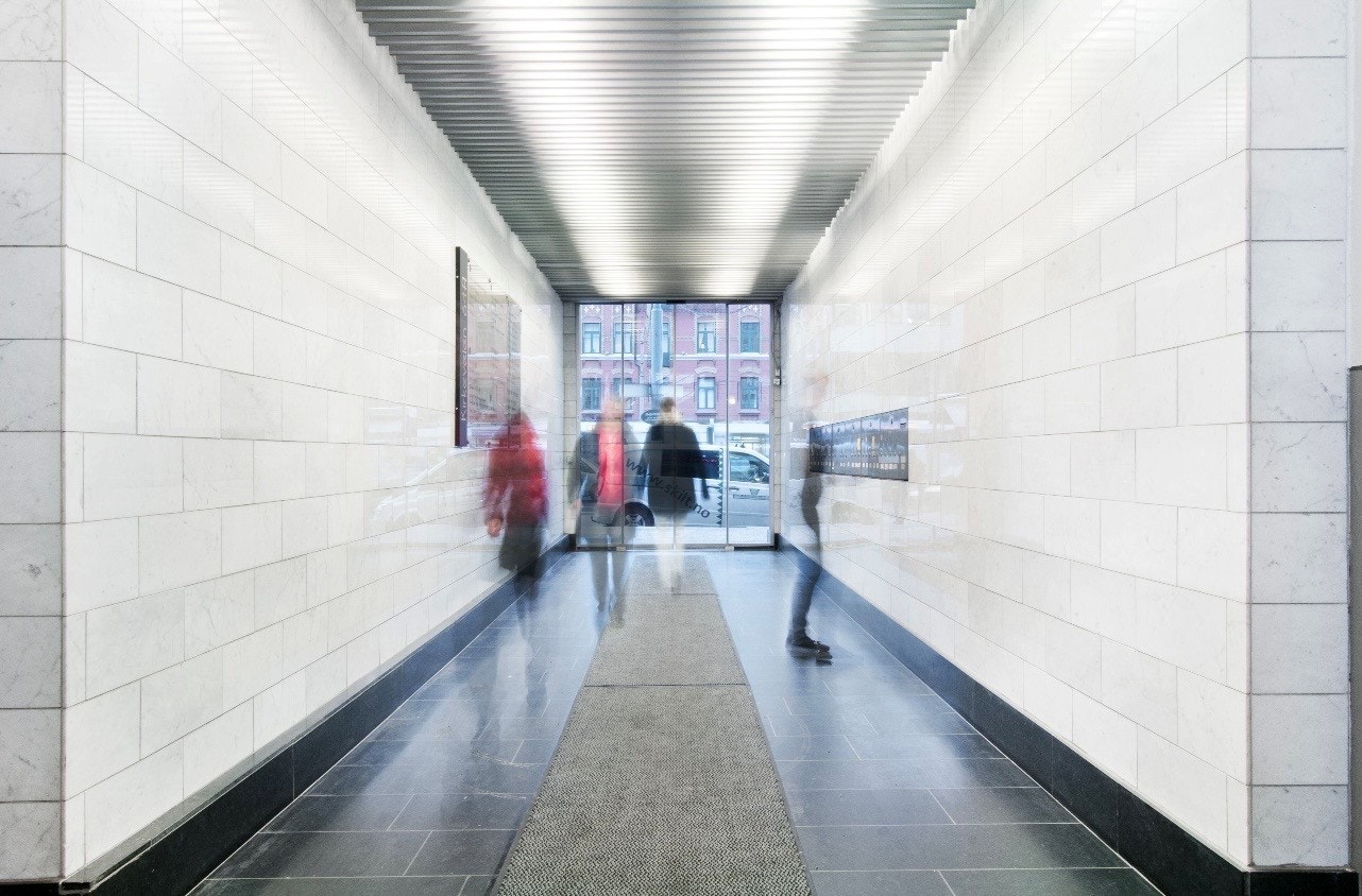 Inngangsparti oppgang A Galleribilde