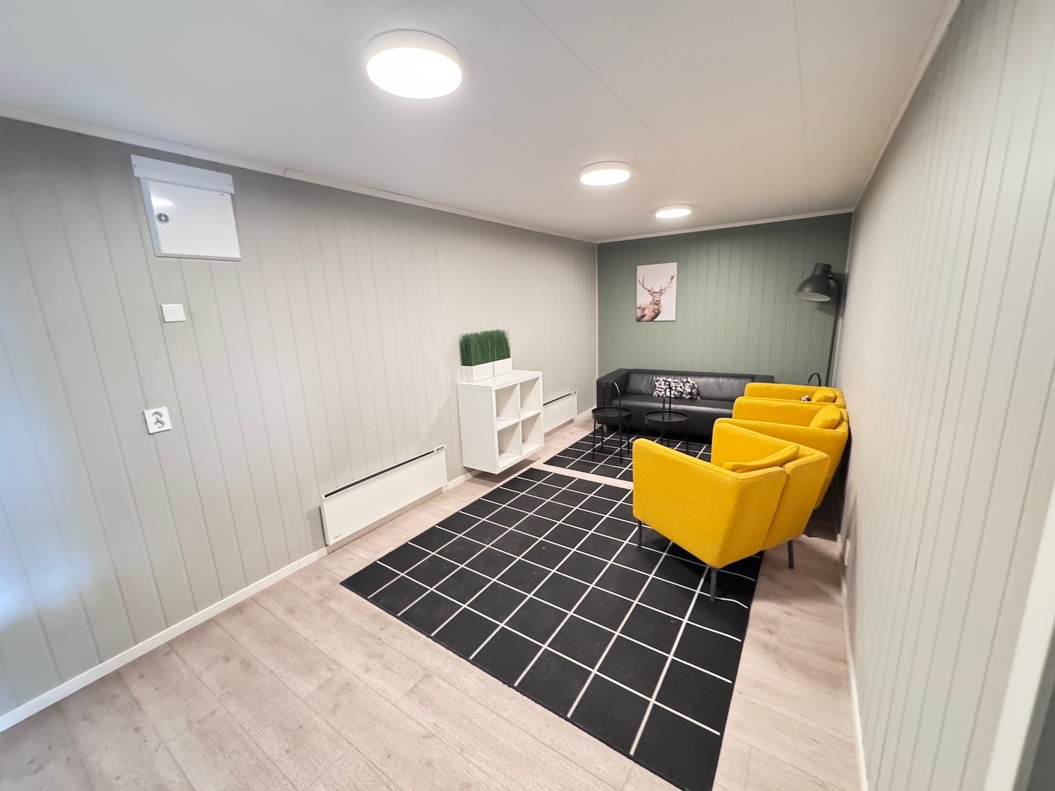 Bildet viser ventesonen for kunder av dagens leietaker Galleribilde