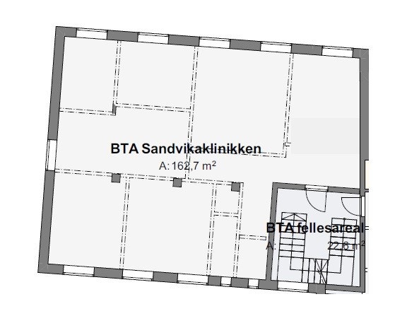 Tegning 2.etg. Galleribilde
