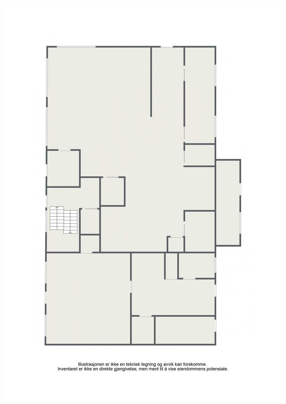 Plantegning av seksjonen Galleribilde