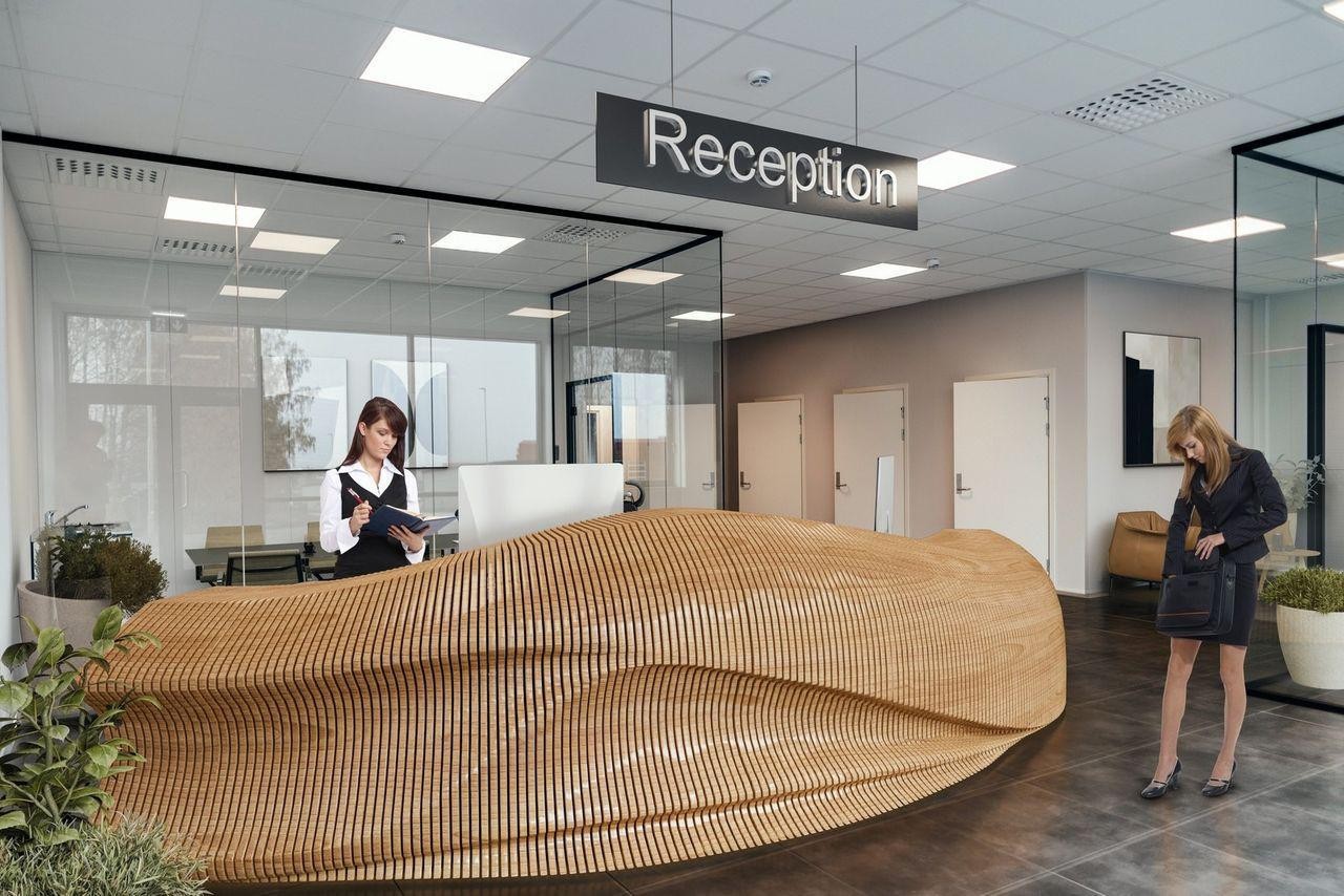 Illustrasjon kontor Galleribilde