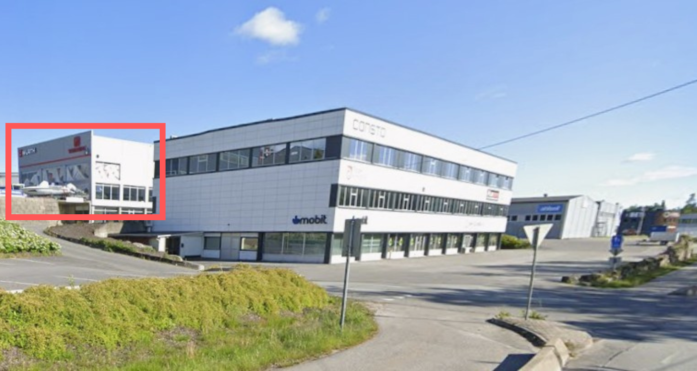 God eksponering, sett fra veien Galleribilde