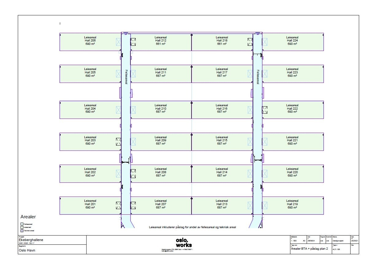 Oversikt haller plan 2. Galleribilde