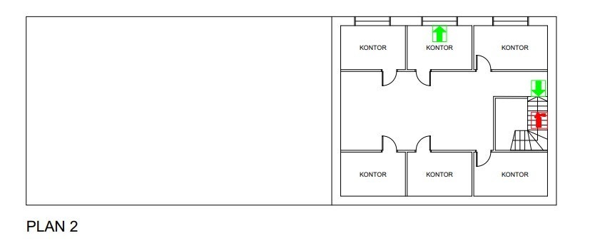 Plantegning 2. etg. Galleribilde