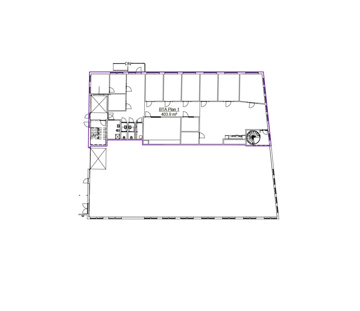 Plantegning 1.etg BTA Galleribilde