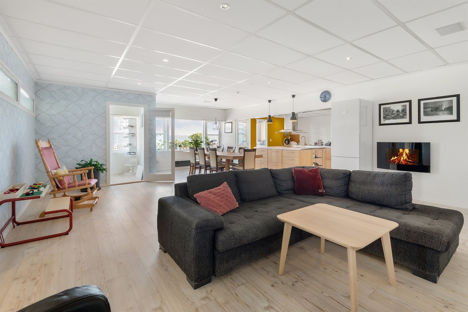 Seksjon 1 inneholder videre frisørsalong, kontor og fellesrom. Galleribilde