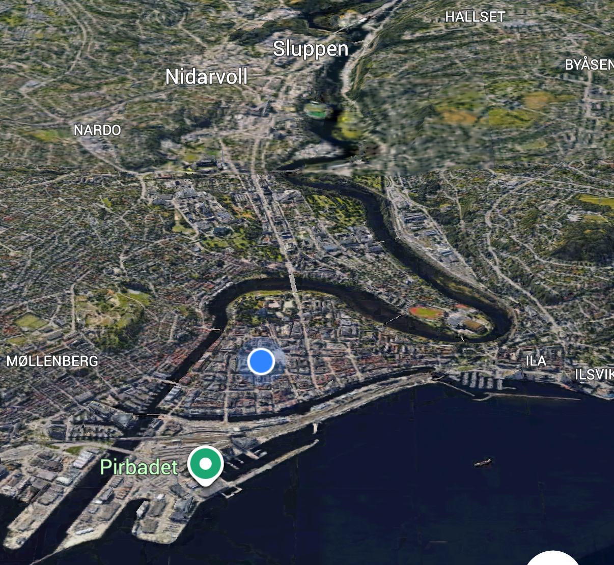 Kart over Midtbyen og randsone Galleribilde