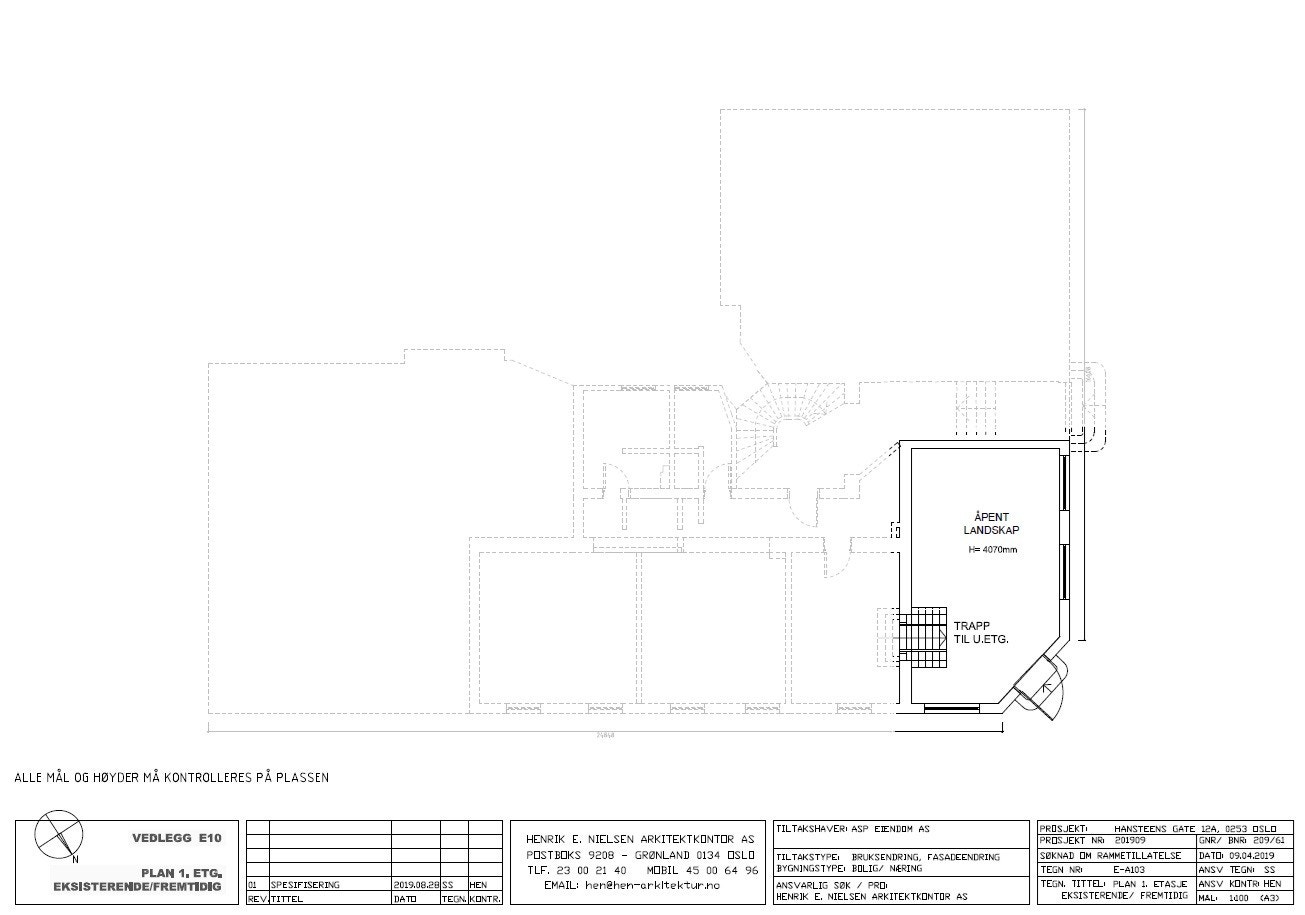 Plantegning etg. 1. Galleribilde