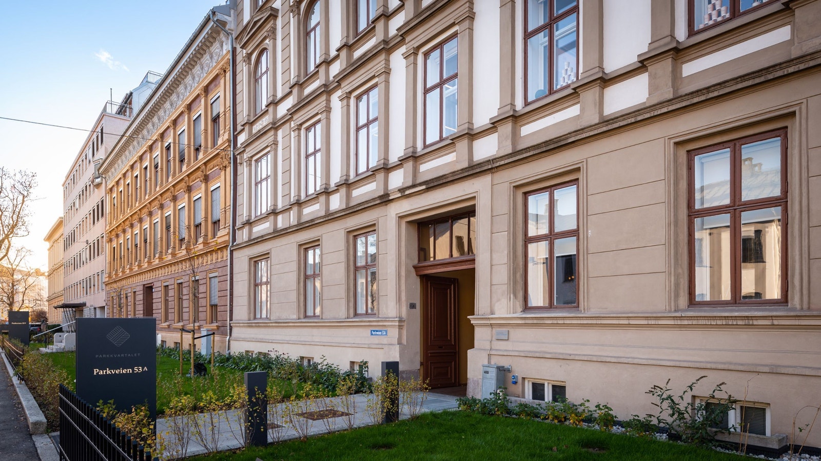 Parkkvartalet - Parkveien 55 - Inngangsparti Galleribilde