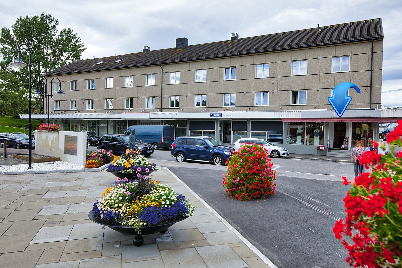 Attraktiv beliggenhet for den som ønsker å drive virksomhet i et etablert bymiljø Galleribilde