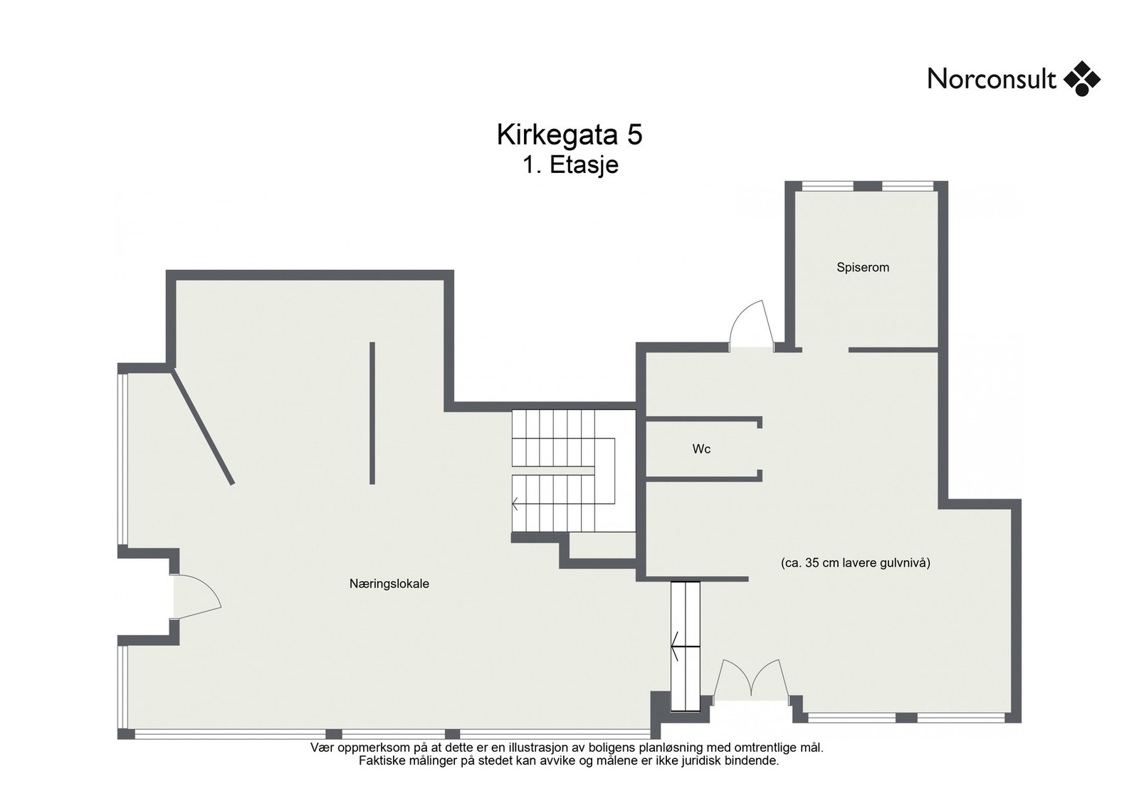 Planskisse - 1.etasje Galleribilde