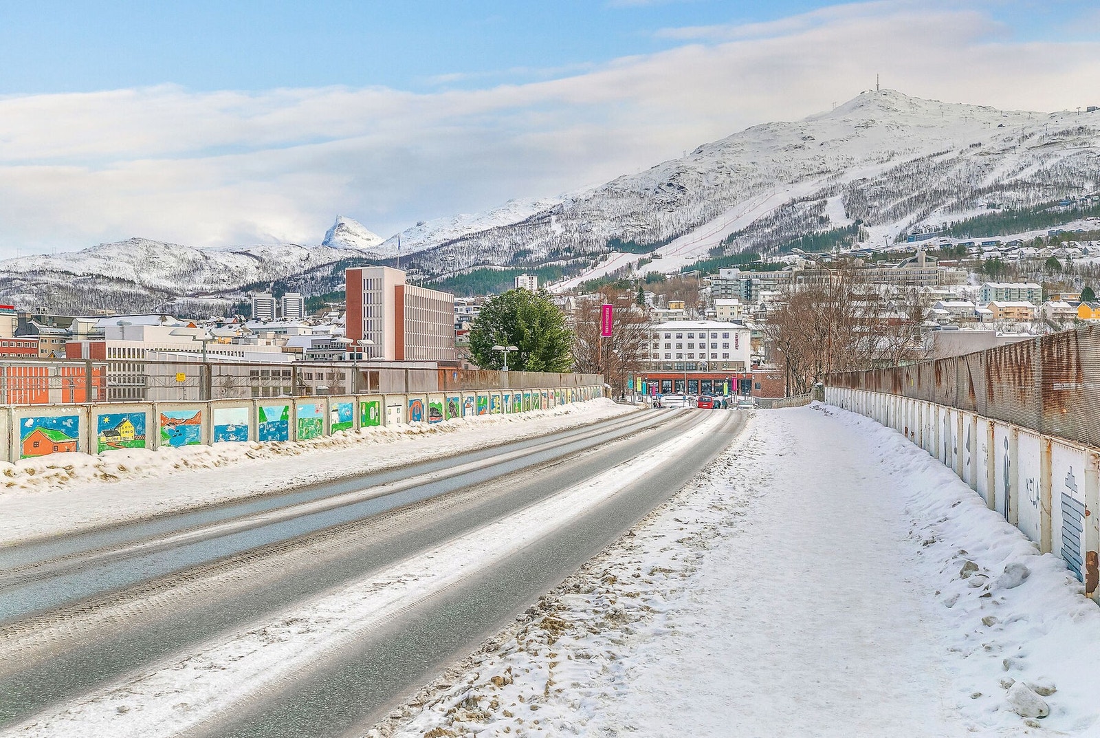 Nærmiljø Vinter Frydenlundbrua 2 Galleribilde