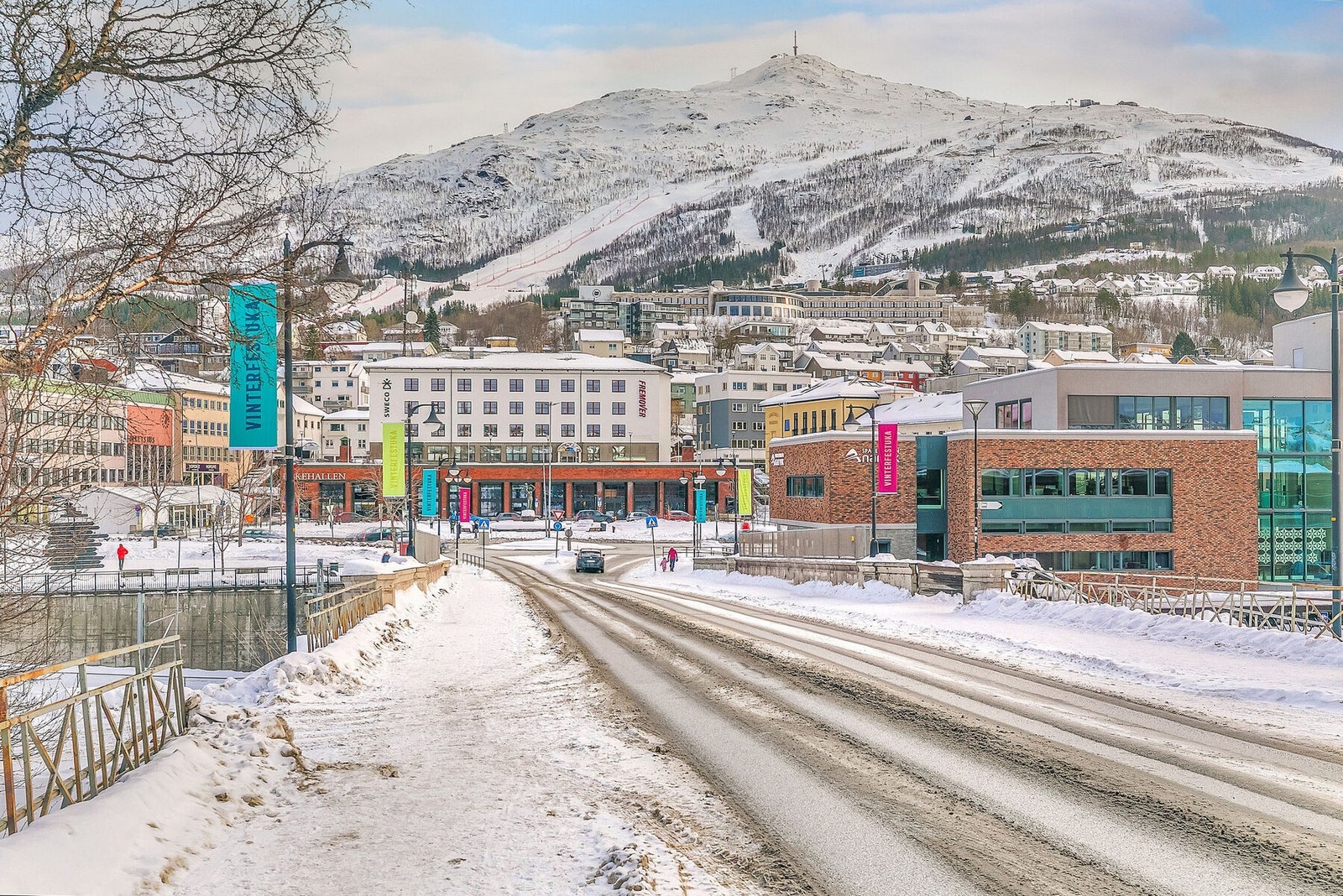 Nærmiljø Vinter Frydenlundbrua 5 Galleribilde