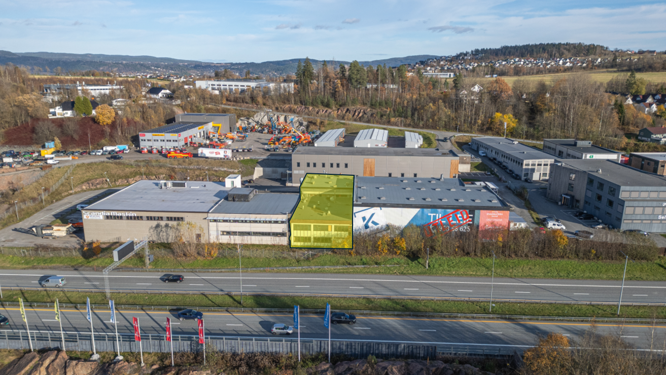 Oversiktsbilde fra E18 Galleribilde