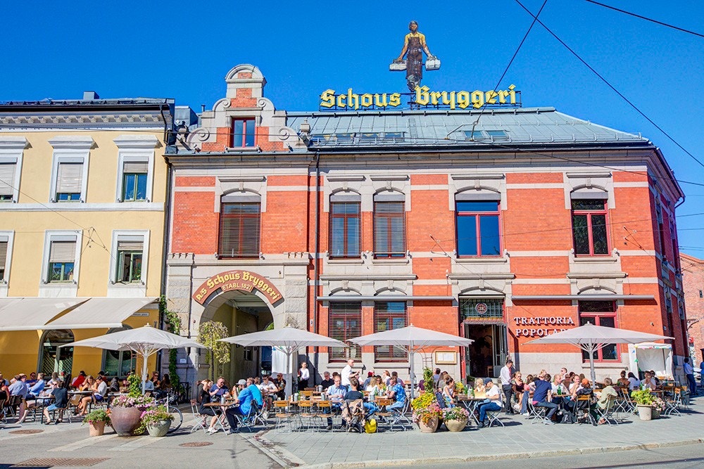 Trattoria Popolare ligger flott til ved inngangen til kvartalet. God stemning her om våren og sommeren. Galleribilde