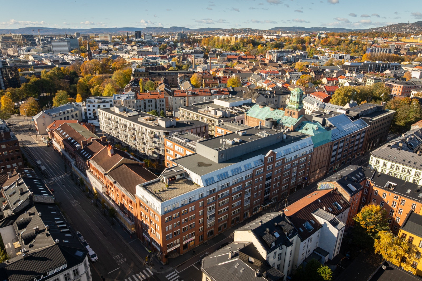 Oversiktsbilde Schouskvartalet Galleribilde