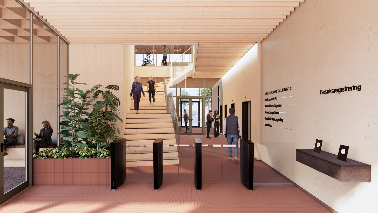 Inngangsparti i 1.etg
Veiledende illustrasjon, forbehold om endringer. Galleribilde
