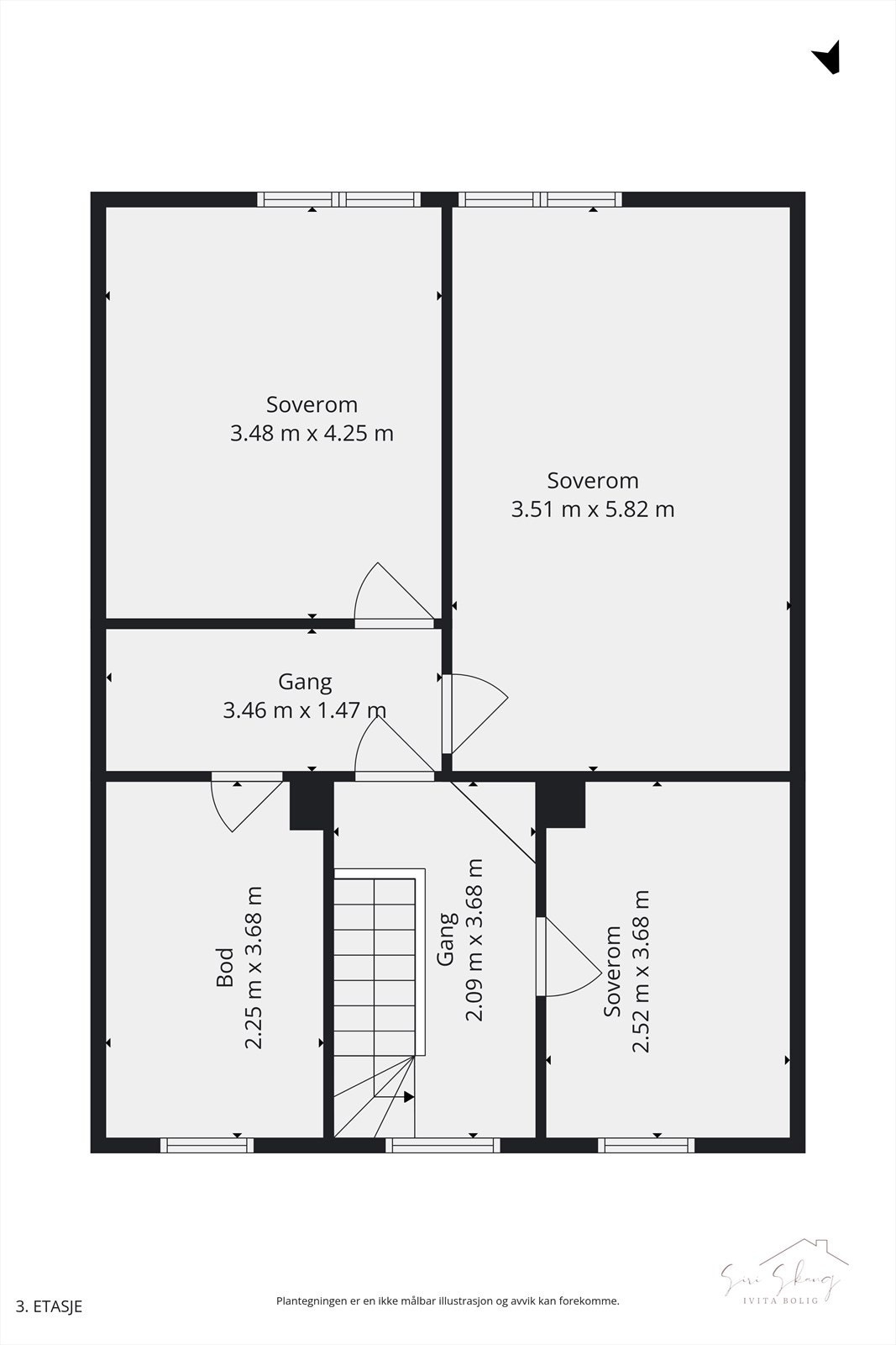 2D planskisse av 2.etg. Galleribilde