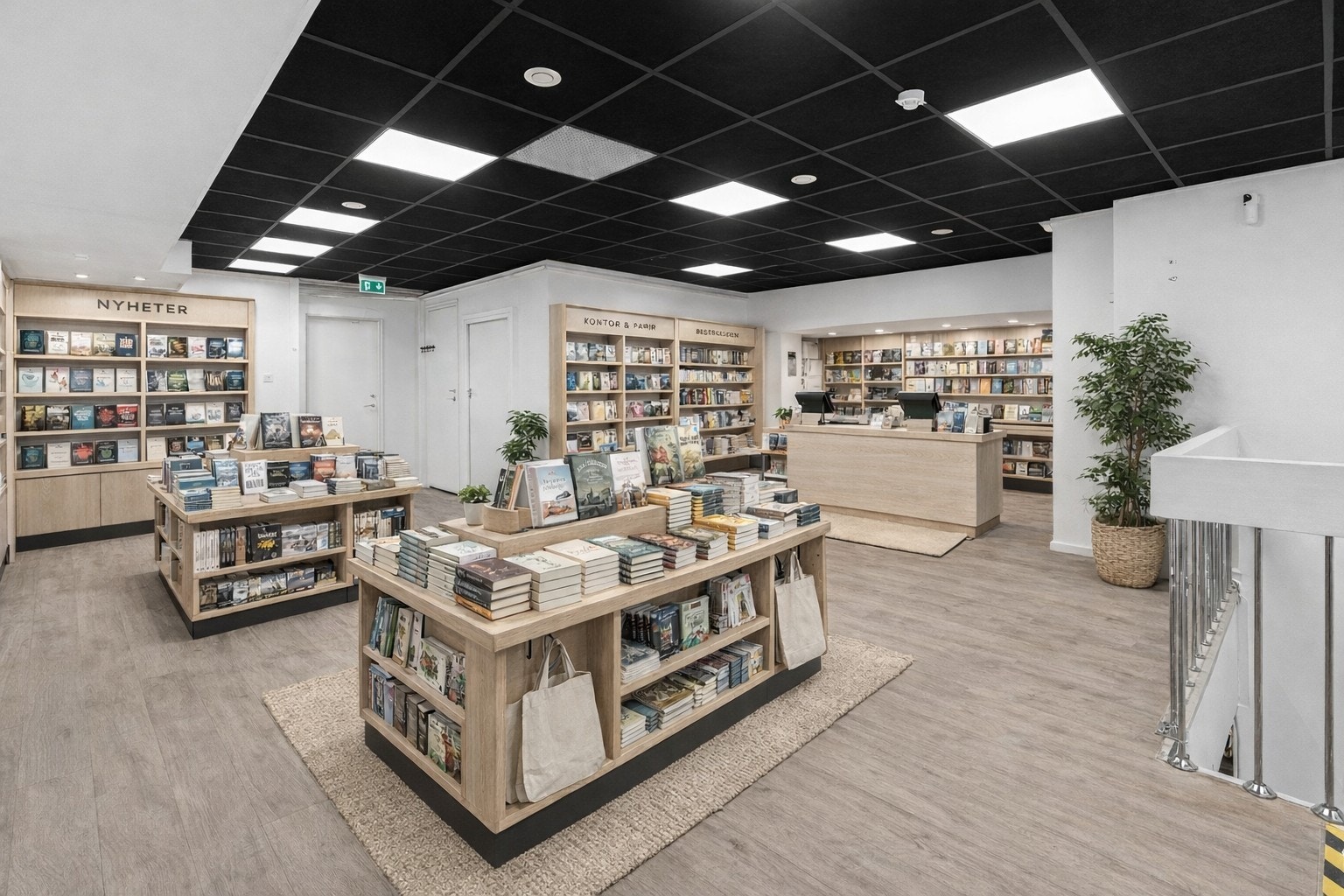 Illustrasjon ved hjelp av Ai av hvordan lokalet kan innredes Galleribilde