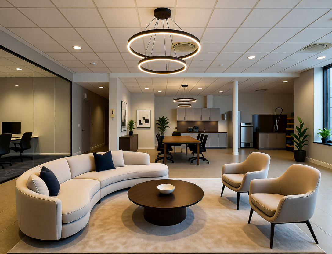 Illustrasjon av hvordan lokalet kan tilpasses ny leietaker Galleribilde