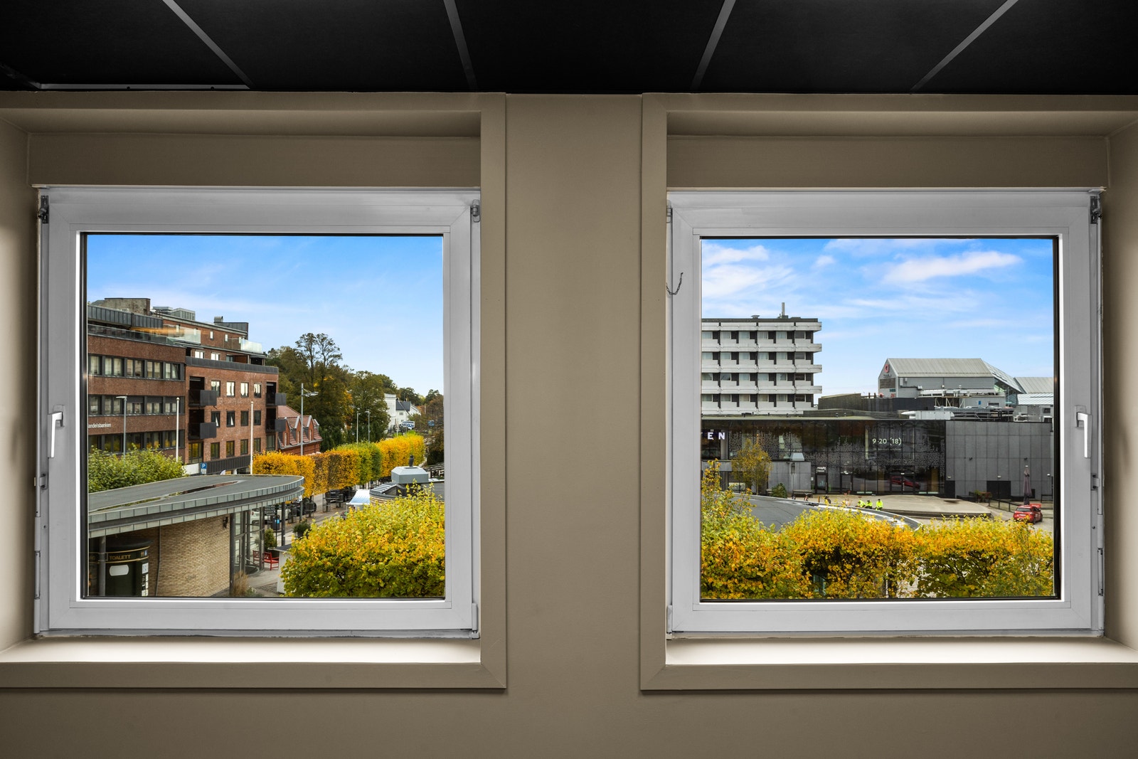 Utsikt til Sarpsborg torg Galleribilde