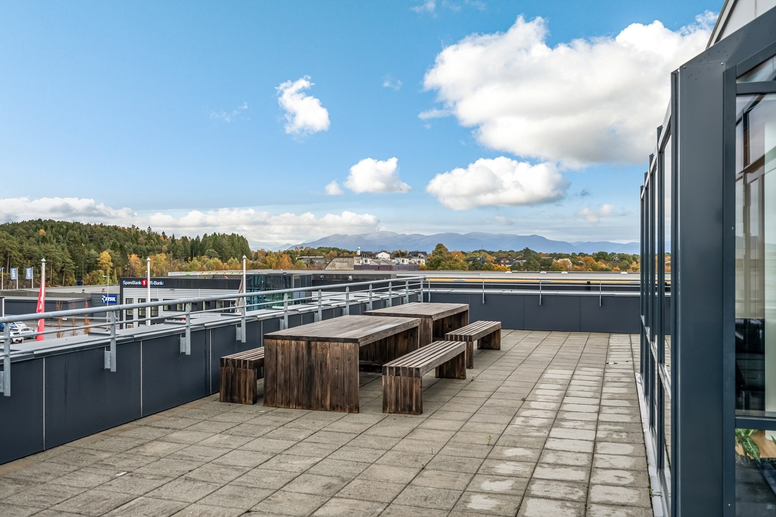 Stor takterrasse Galleribilde
