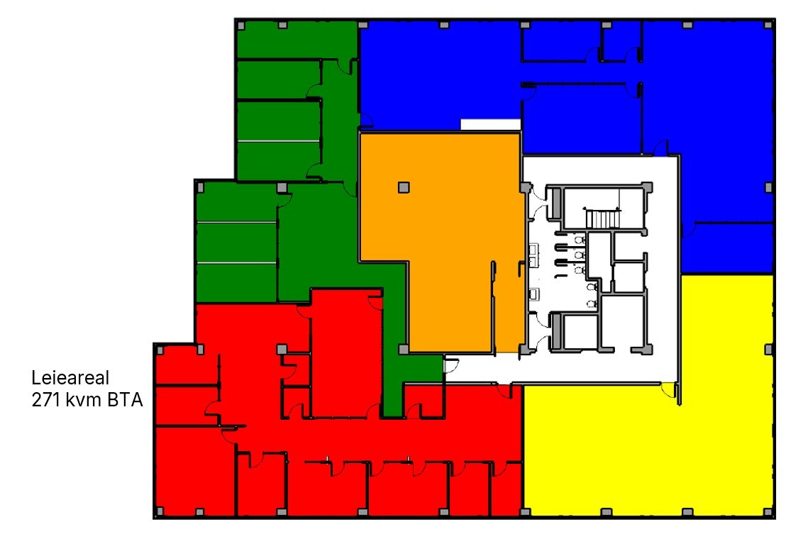 Planskisse (4. et). Enkelte avvik kan forekomme. Galleribilde