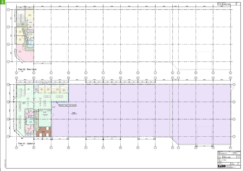Plantegning Galleribilde