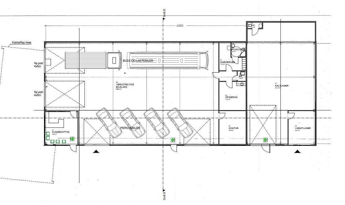 Plantegning Galleribilde