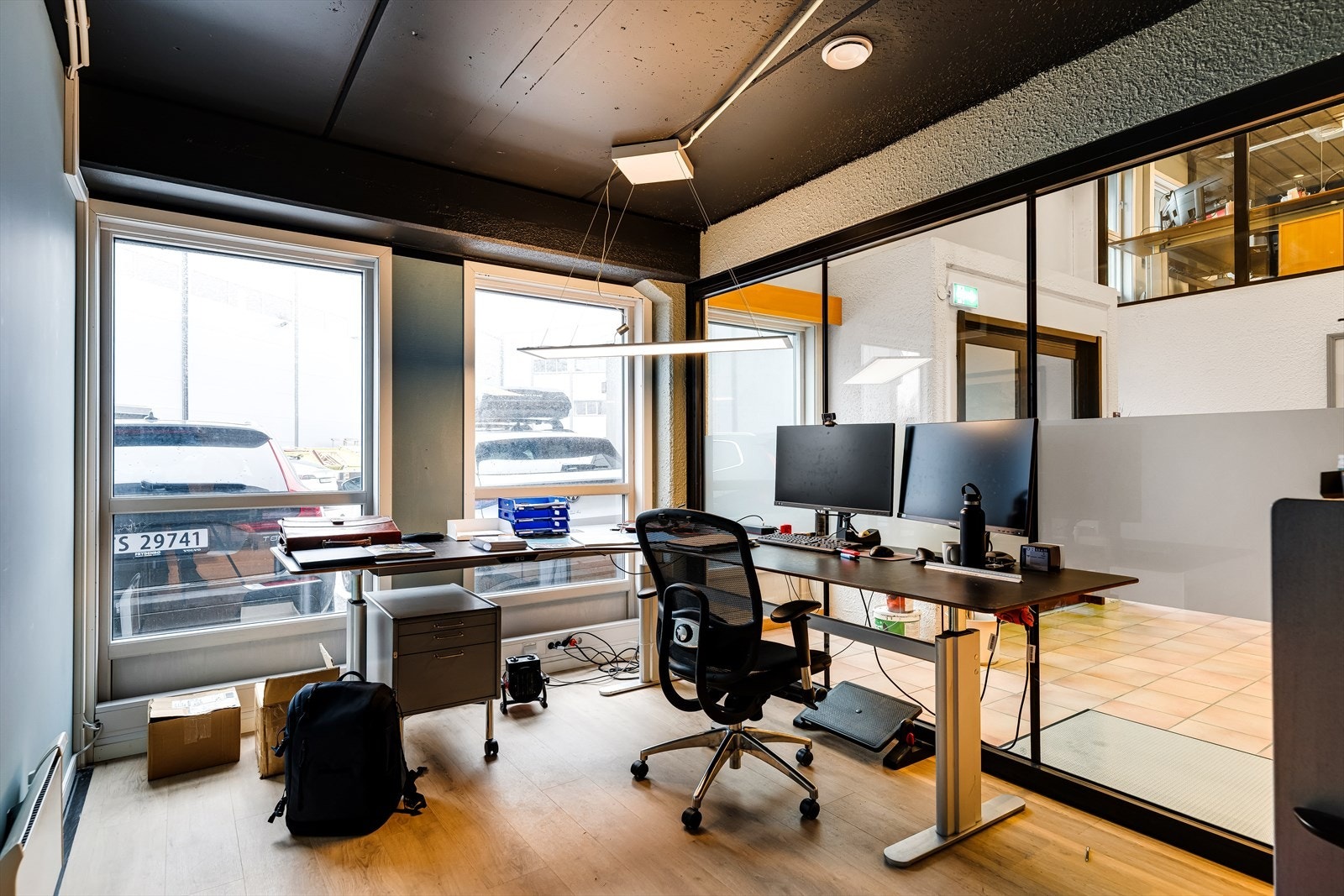 Kontorlokaler 1. etg. 3 cellekontor.