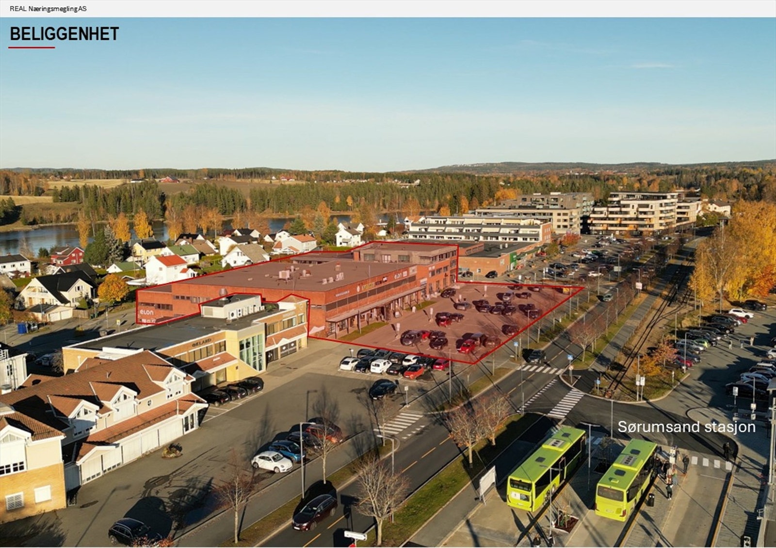 Meget god beliggenhet i Sørumsand sentrum kun 2 min. gange fra togstasjonen Galleribilde
