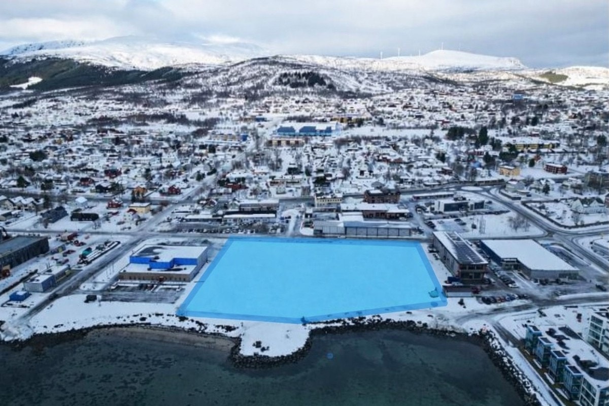 AI generert skisse av markert landområde Galleribilde