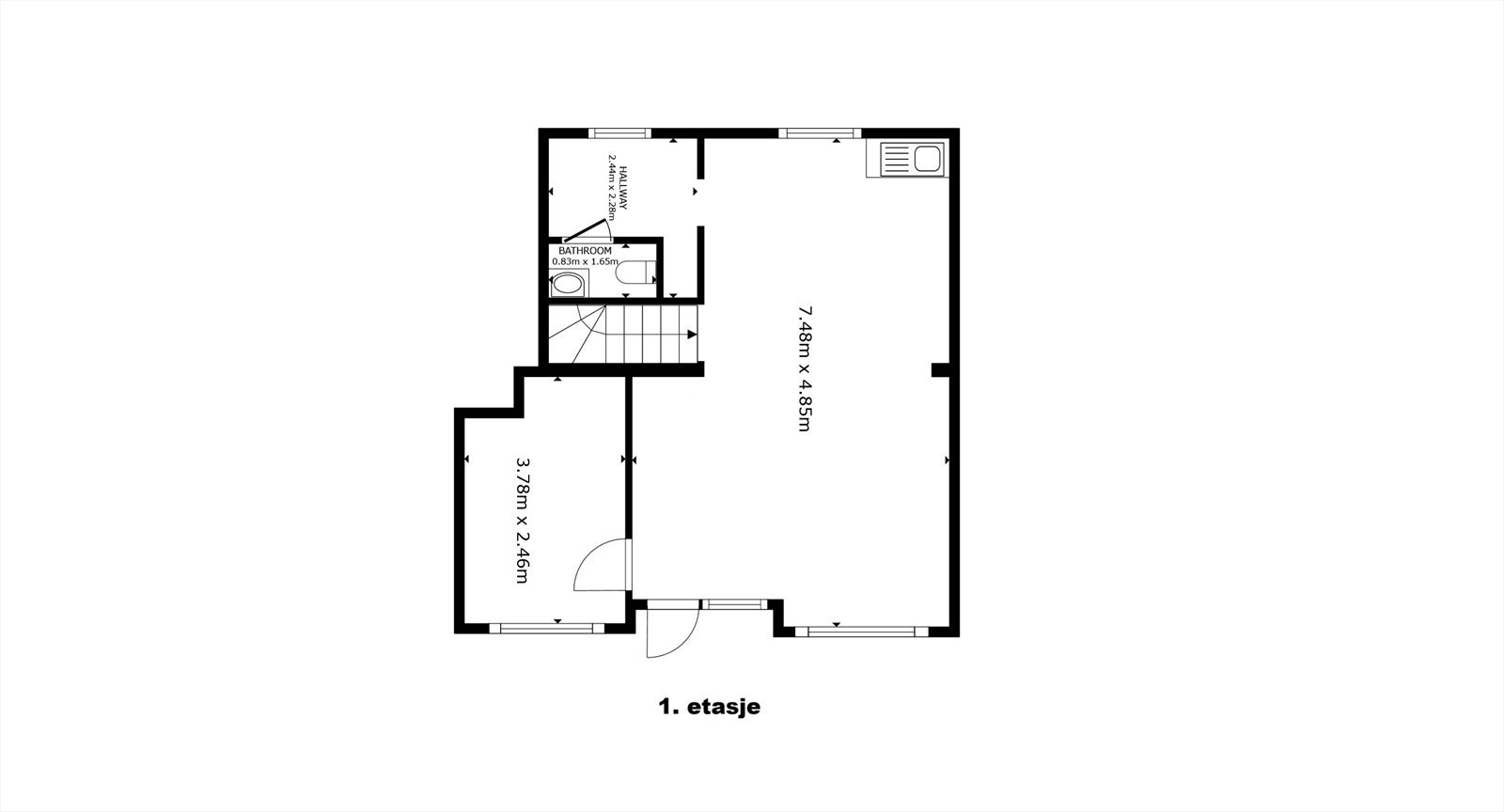 Planskisse 1 etasje Galleribilde