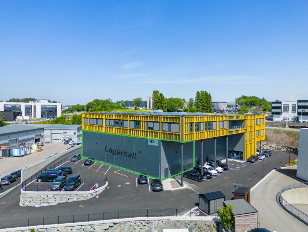 Markert område for lagerhallen Galleribilde