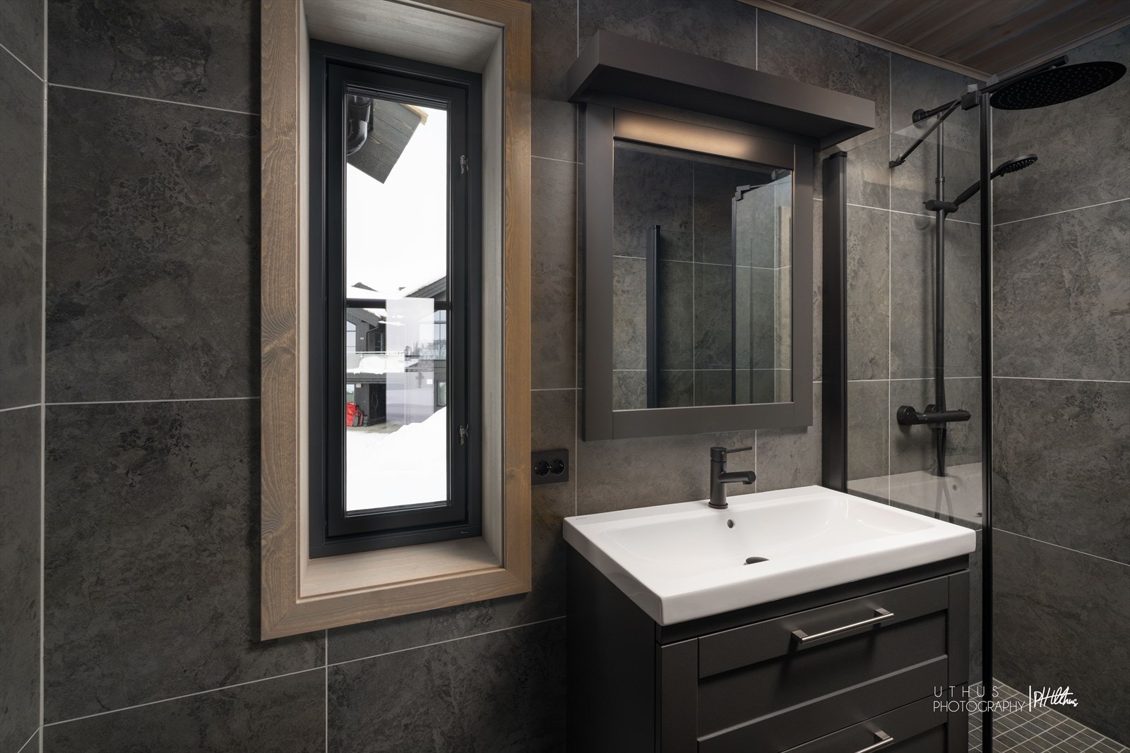 En-suite bad. Galleribilde