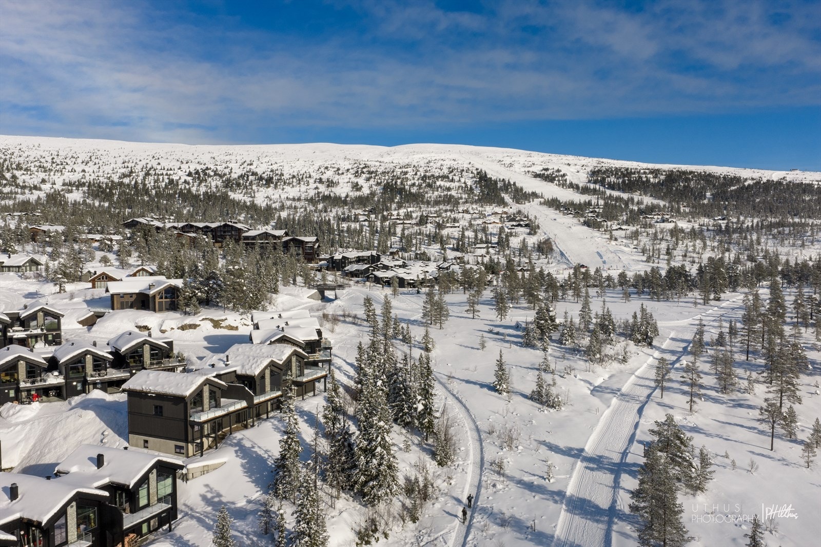 Fra din nye hytte kan du spenne på deg langrennskiene ved hytteveggen og renne rett ut i løypene. Galleribilde