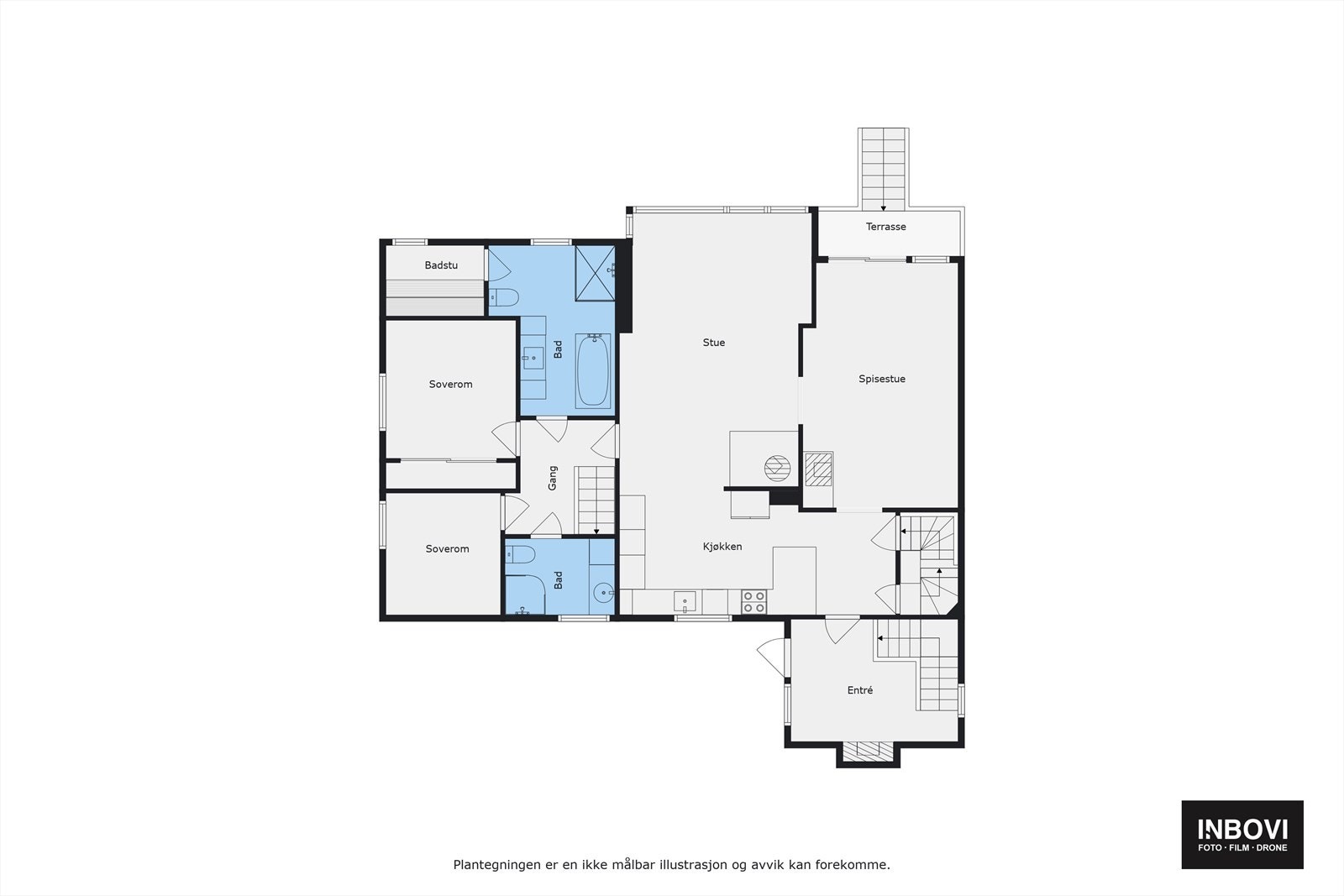 Plantegning 1. etasje Galleribilde