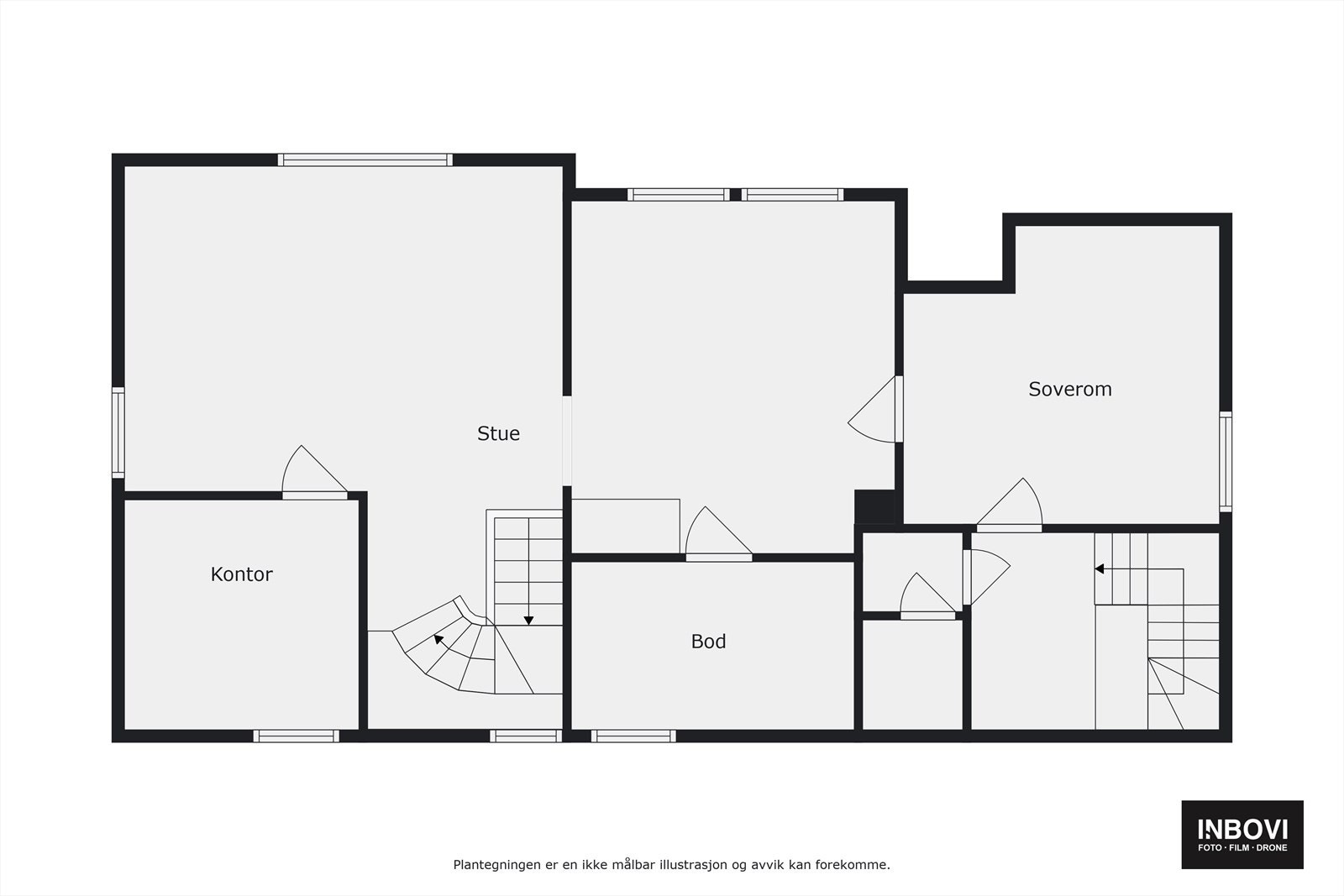 Plantegning 2. etasje Galleribilde