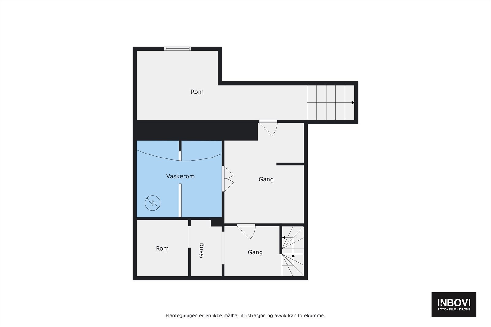 Plantegning 1. etasje Galleribilde